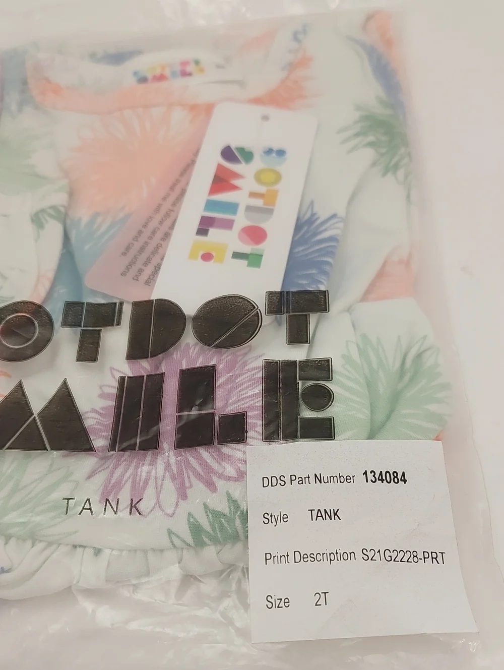 Dot Dot Smile Girls Dress Size 2T Doodle Bloom Tank Twirl Spin Multi Colorful